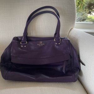 Purple Leather Kate Spade Hobo